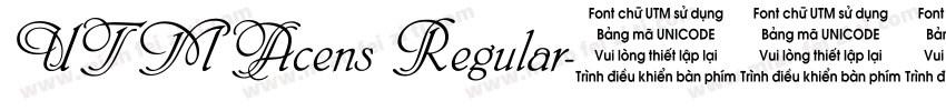 UTMAcens Regular字体转换